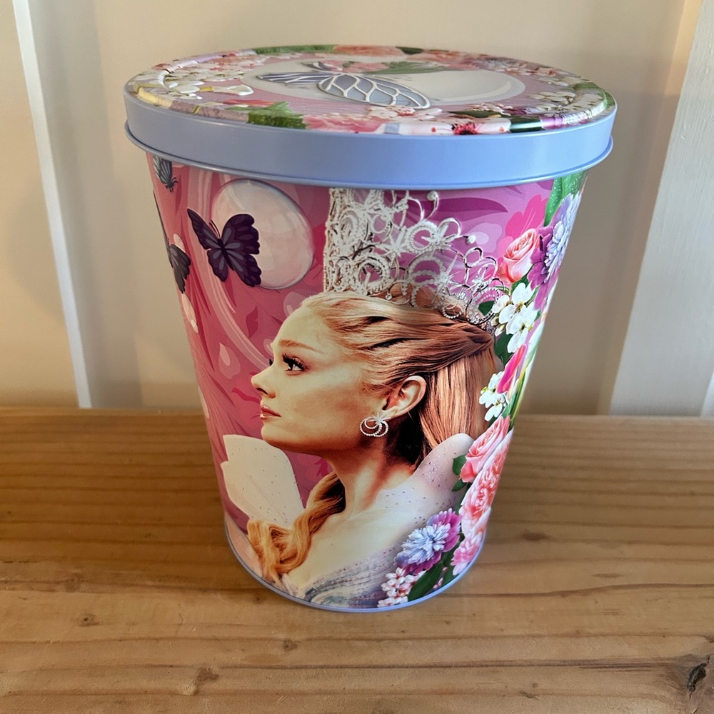 Wicked For Good 2025 Glinda Popcorn Bucket Tin Regal Cinema